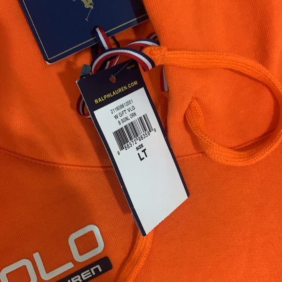 NWT Polo by Ralph Lauren Orange 2016 US Olympic Team hooded sweatshirt Team USA - Picture 3 of 7